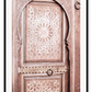 Morrocco print architechture india rust warm pattern tones archway door 