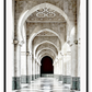 Urban print morocco india architecture archways hallway neutral tones 