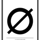 A simple, minimal fashion typography wall art with the black letter ‚àö√≤ on white background, meaning island in Danish. 