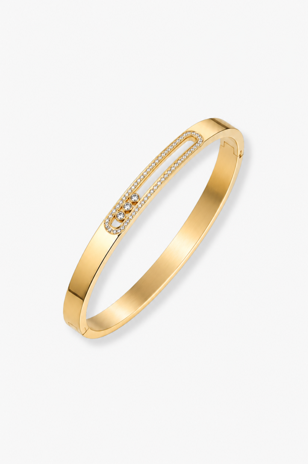 Selene Floating Bangle - Gold 18cm