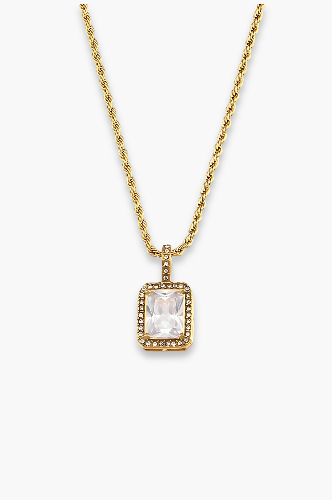 Isla Necklace - Gold Crystal