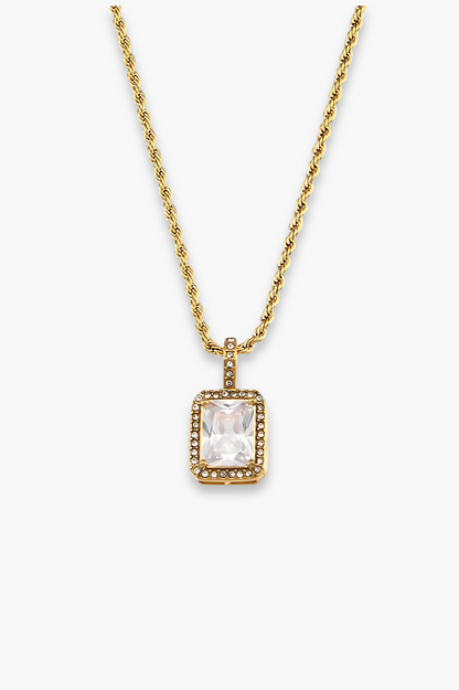 Isla Necklace - Gold Crystal