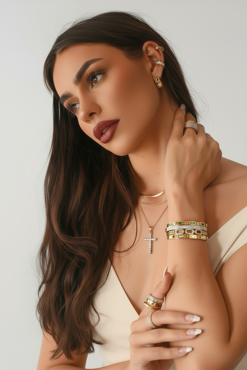 Sarcelles Bangle Emerald