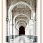 Urban print morocco india architecture archways hallway neutral tones 