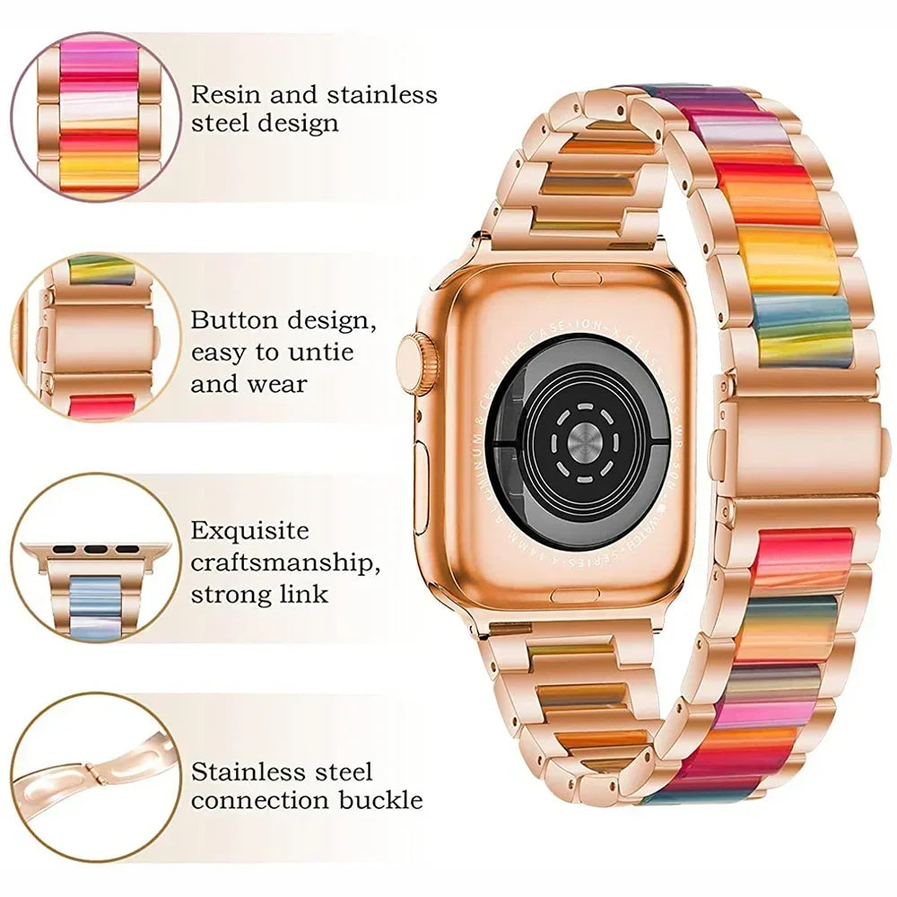 Bandelle Stainless Steel Resin Strap