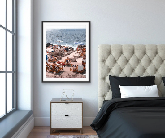 Italian Coast Umbrella Photographic Print