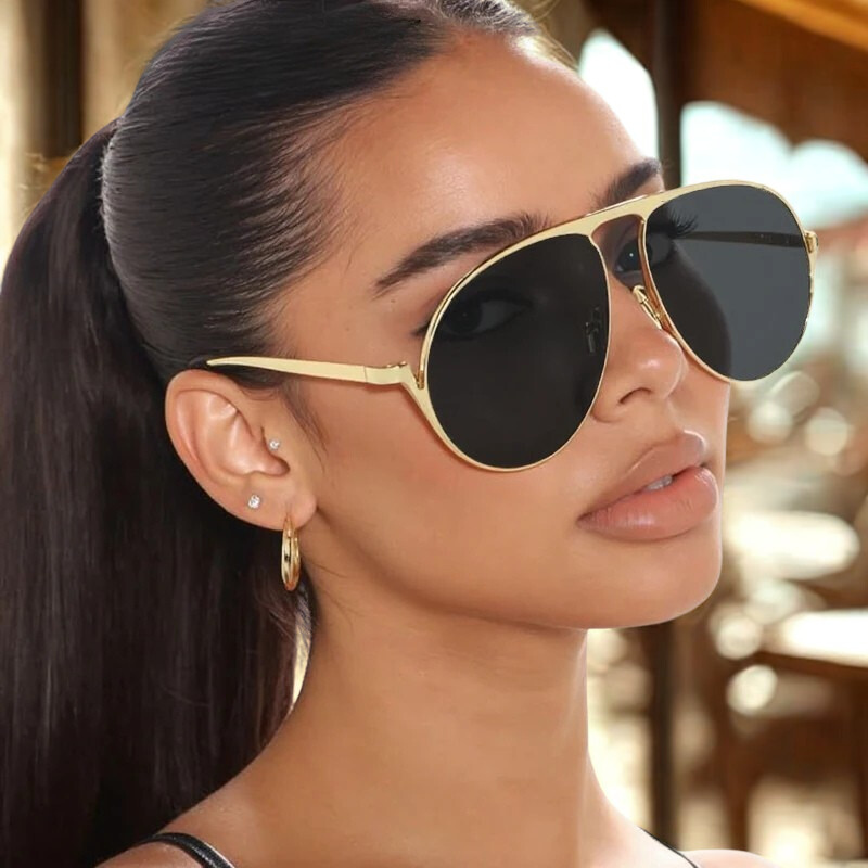 Blake Luxe Vintage Aviators - Black