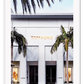 Fashion print store shopping Rodeo drive iconic money gold, green, grey, tropical  