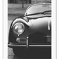 Car print black and white half car vintage iconic retro 