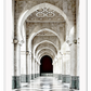 Urban print morocco india architecture archways hallway neutral tones 