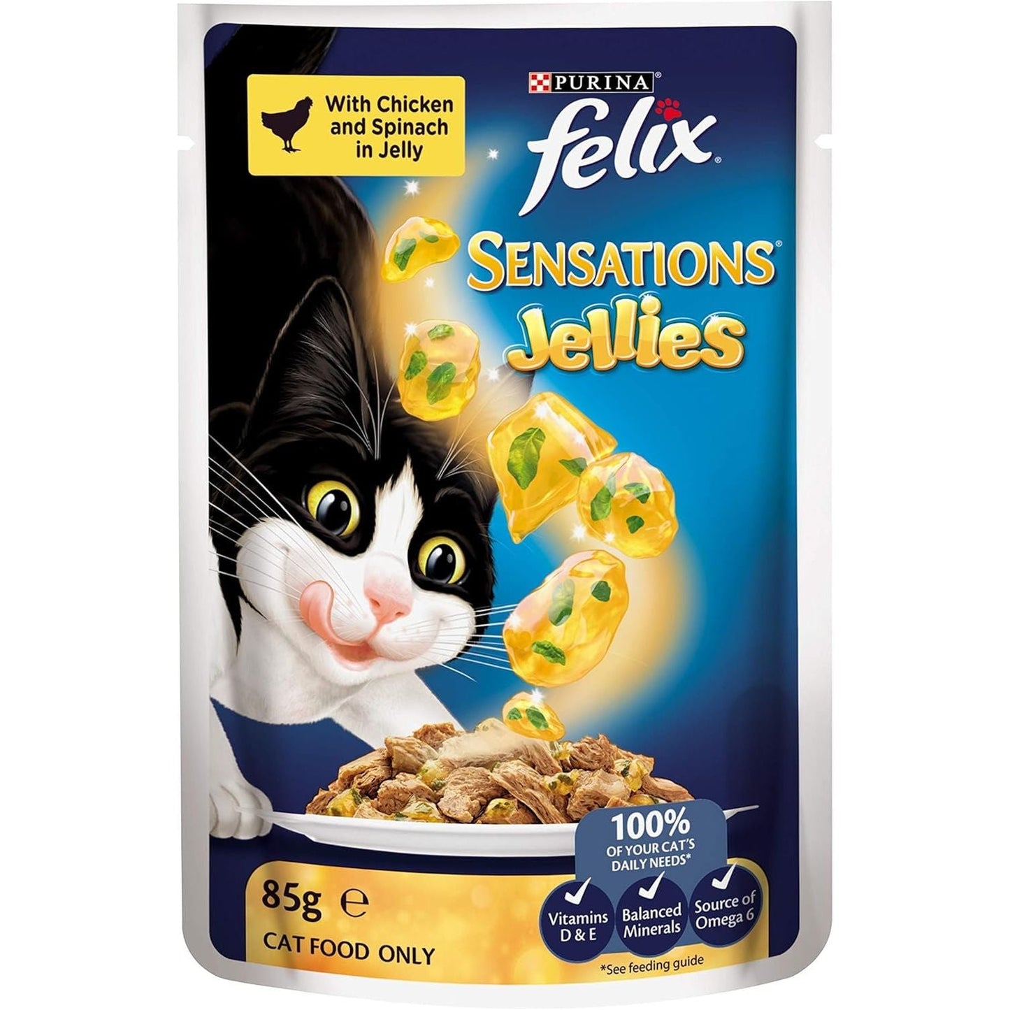 Sensations Adult Wet Cat Food Favourites Menu Jellies 60X85G