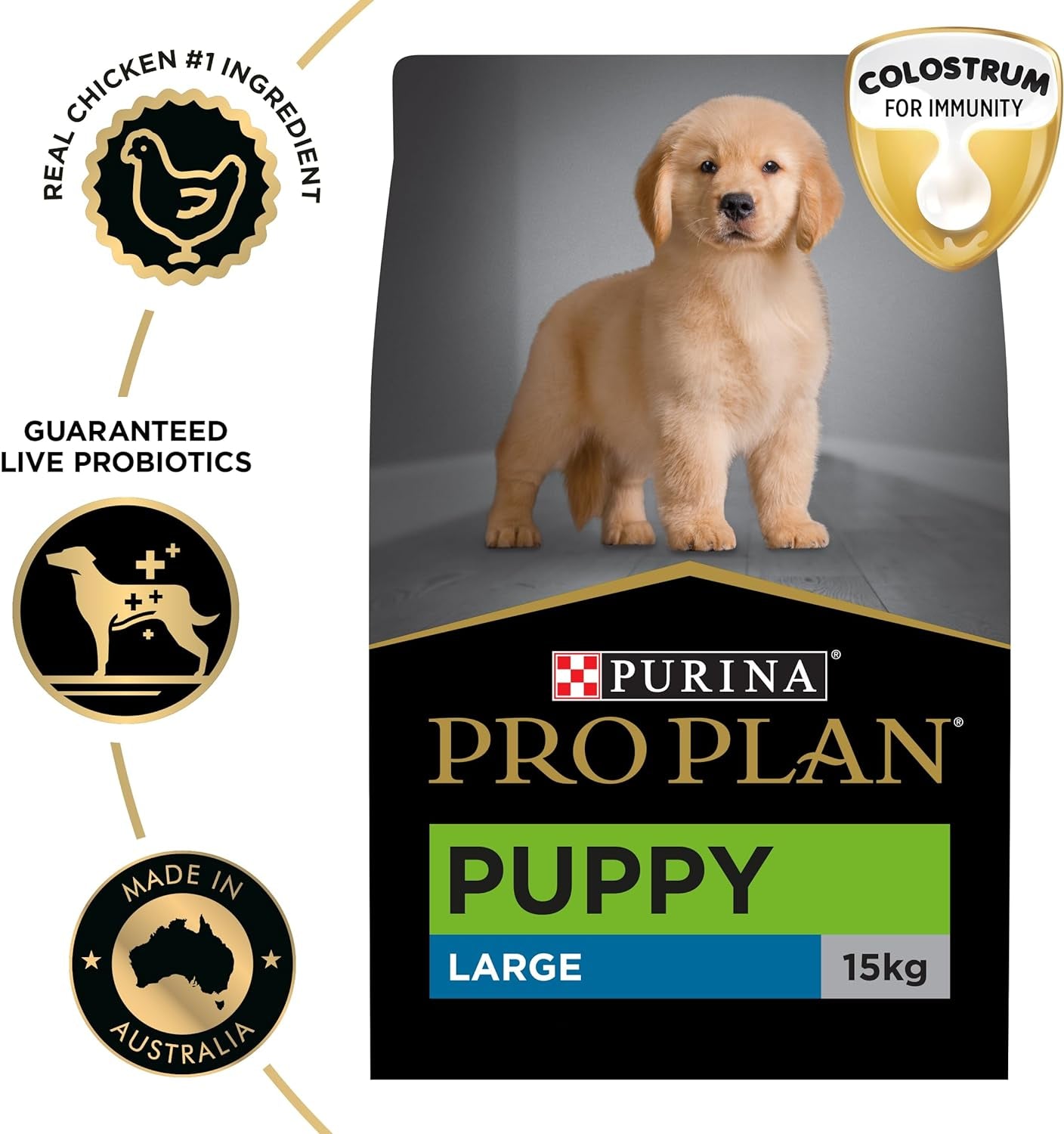 PRO PLAN Puppy Dry Dog Food Large Breed Chicken 15Kg