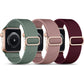 Stretchy Nylon Bands Compatible with Apple Watch Band 38Mm 40Mm 41Mm 42Mm for Women Men, Adjustable Breathable Elastic Sport Strap Solo Loop for Apple Watch SE Iwatch Series 10 9 8 7 6 5 4 3 2
