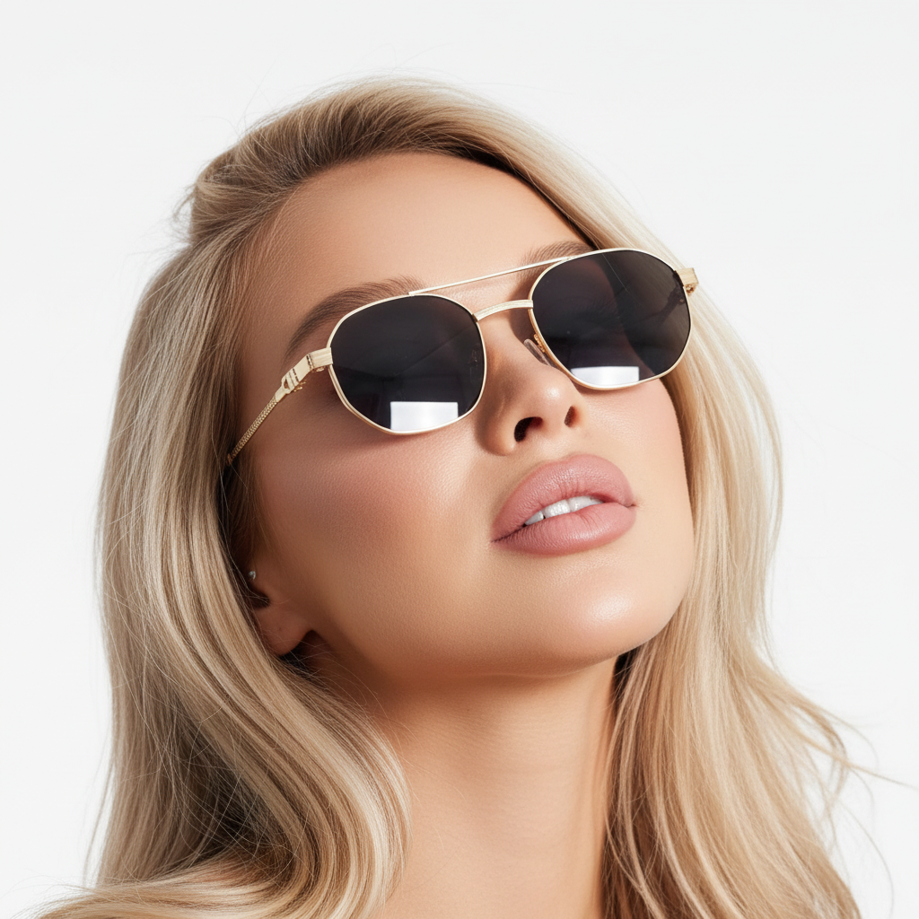 Aria Radiant Gold UV Protection Shades - Black