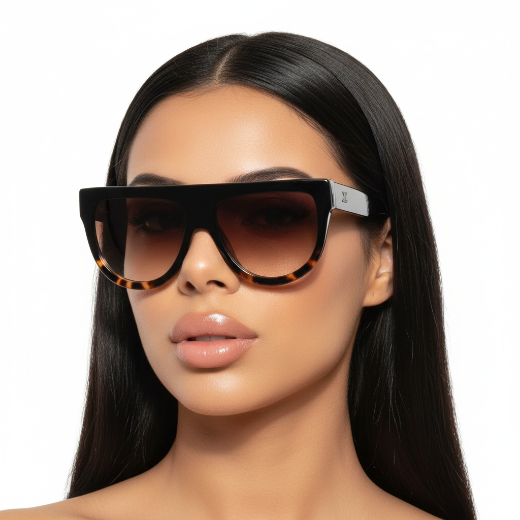 Cleo Luxe Oversized Sunglasses - Grey