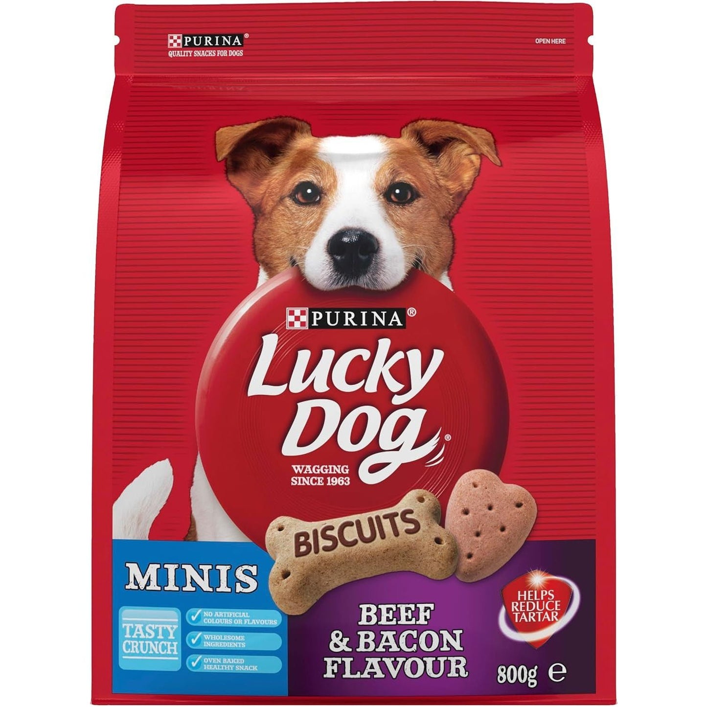 Adult Dog Dog Treats Mini Beef and Bacon 800G - Paws and Pats