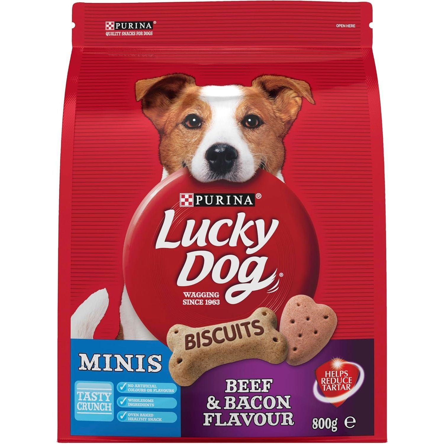 Adult Dog Dog Treats Mini Beef and Bacon 800G - Paws and Pats