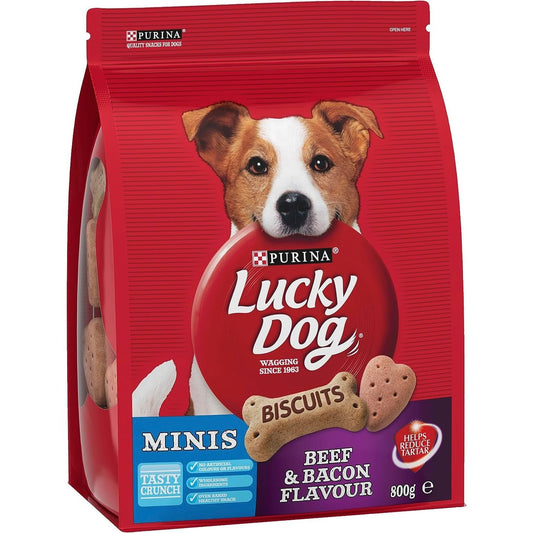 Adult Dog Dog Treats Mini Beef and Bacon 800G - Paws and Pats