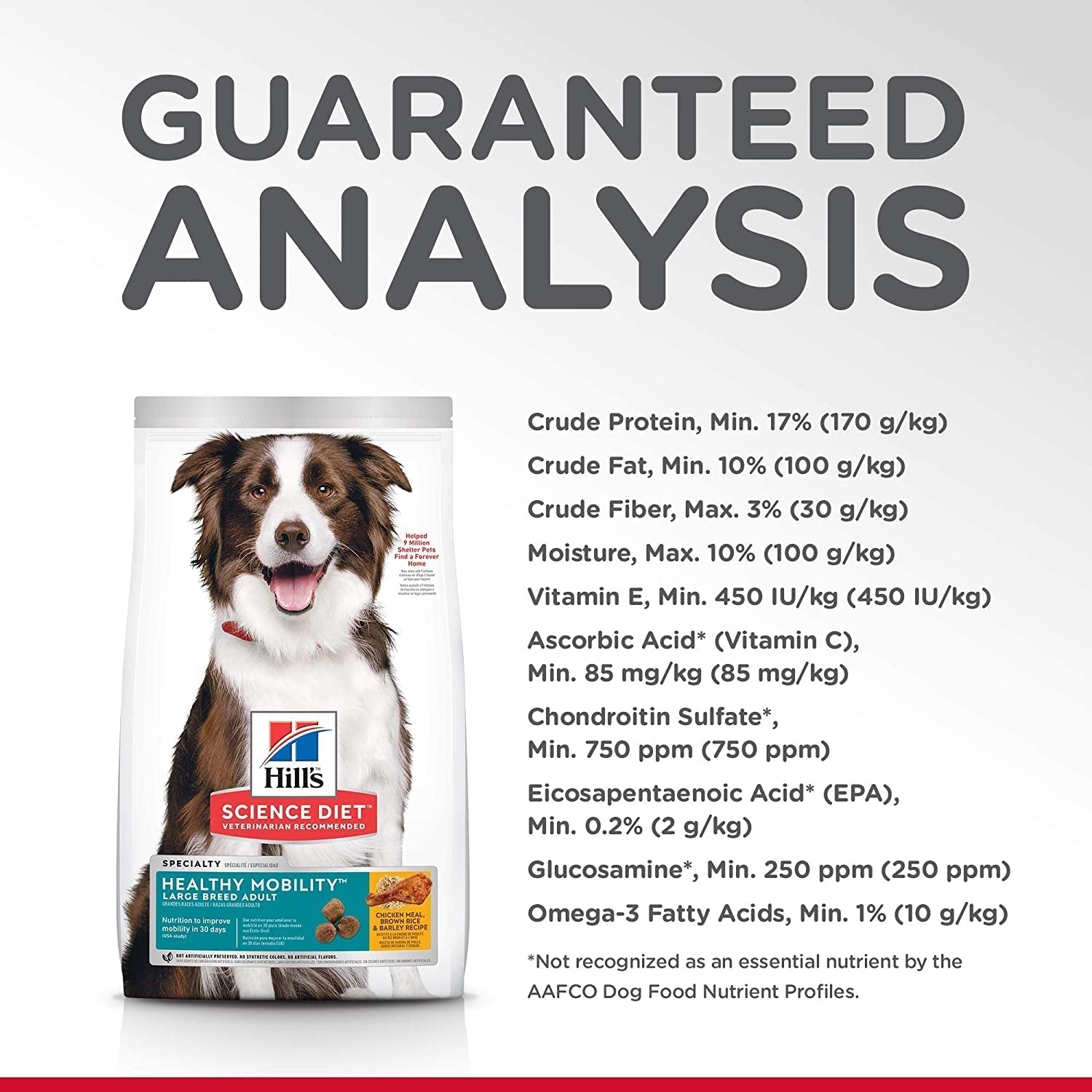 Adult Healthy Mobility Large Breed Dry Dog Food 12Kg - Paws and Pats