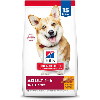 Adult Small Bites, Chicken & Barley Recipe, Dry Dog Food, 6.8Kg Bag