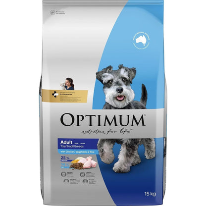 Adult Toy/Small Breed Dry Dog Food with Chicken, Vegetables & Rice 15Kg Bag