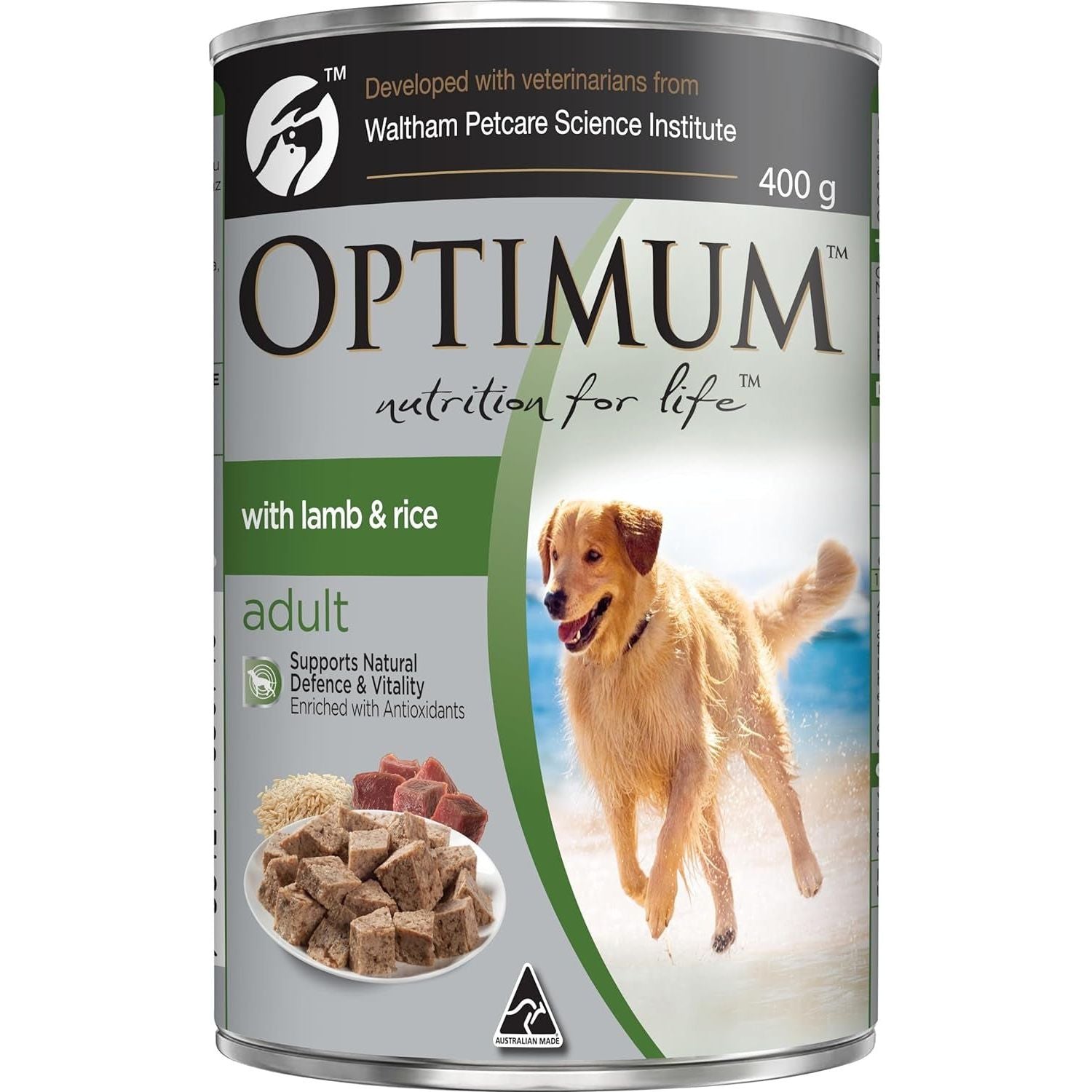 Adult Wet Dog Food with Lamb and Rice 400G Can, 24 Pack - Paws and Pats