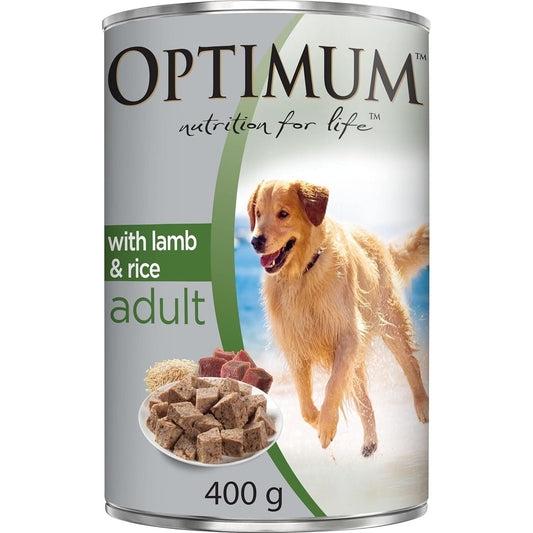 Adult Wet Dog Food with Lamb and Rice 400G Can, 24 Pack - Paws and Pats