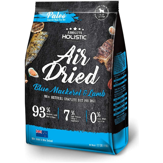 Air Dried Dog Food, Blue Mackerel and Lamb 1 Kg - Paws and Pats