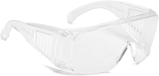 Safety Glasses, Protective Lab Goggles UV Resistant Safety-Over Spectacles for Workshop, Laboratory and Construction