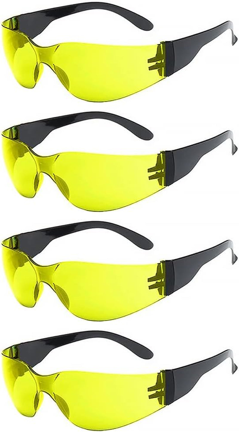 Safety Glasses, Anti-Fog and anti Scratch Reduction Coating, Reinforced Resistant and Protective Lens, Eye Protection Glasses Safety for Snug Fit