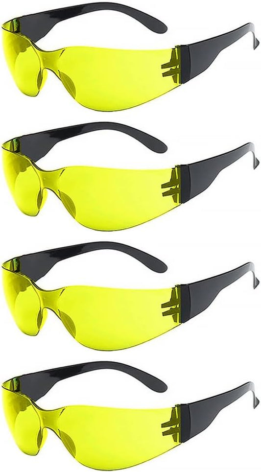 Safety Glasses, Anti-Fog and anti Scratch Reduction Coating, Reinforced Resistant and Protective Lens, Eye Protection Glasses Safety for Snug Fit