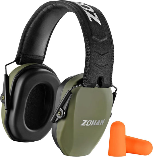 EM018 Shooting Ear Protection Noise Cancelling Safety Muffs NRR 27Db, Hearing Protection for Shooting, Hunting, Mowing