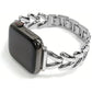 Metal Bracelet Compatible for Apple Watch Band 38Mm 40Mm 41Mm 42Mm 44Mm 45Mm 46Mm 49Mm, Dressy Bangle Chain Watch Strap for Iwatch Series 10/9/8/7/6/5/4/3/2/1/Se/Ultra