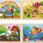 24 Wood Jigsaw Puzzles Educational Brain Teaser