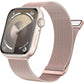Metal Bands for Apple Watch Bands 49Mm 45Mm 44Mm 42Mm 41Mm 40Mm 38Mm Women Men, Stainless Steel Loop Magnetic Milanese Mesh Strap for Apple Watch Ultra Iwatch Series 9/8/7/SE/6/5/4/3/2/1