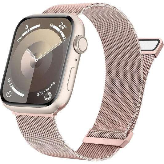 Metal Bands for Apple Watch Bands 49Mm 45Mm 44Mm 42Mm 41Mm 40Mm 38Mm Women Men, Stainless Steel Loop Magnetic Milanese Mesh Strap for Apple Watch Ultra Iwatch Series 9/8/7/SE/6/5/4/3/2/1