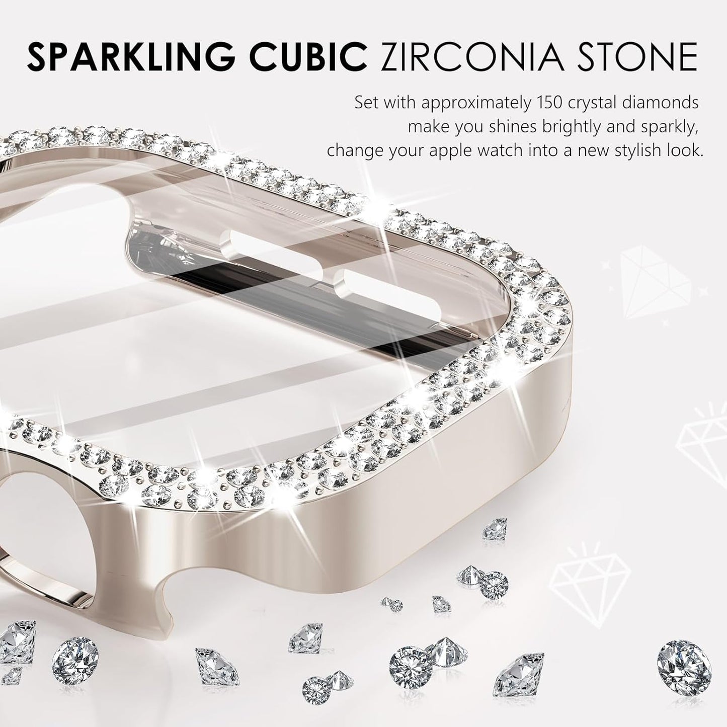 Bandelle Bling Apple Watch Case with Screen Protector