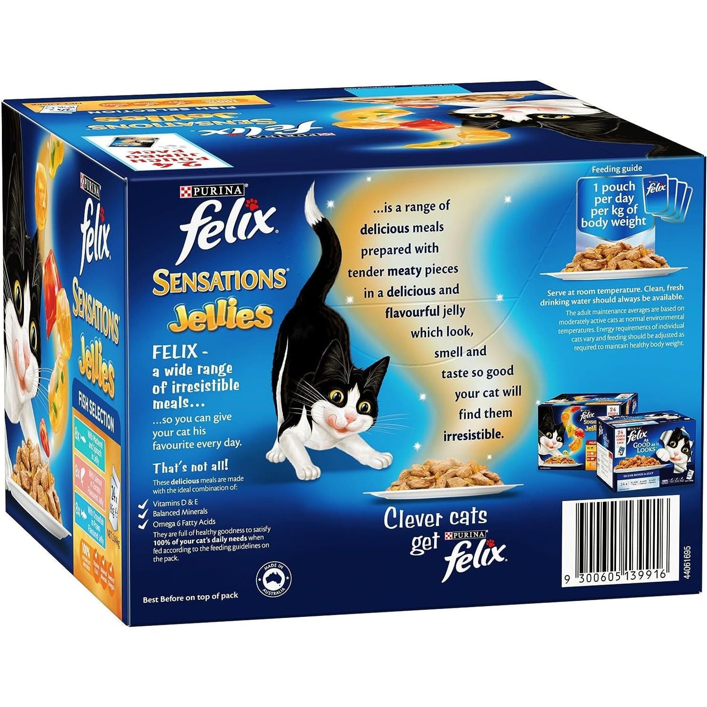 Sensations Wet Cat Food Fish Selection Jellies 60X85G