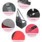 Black and pink Portable Pet Car Seat for Dogs and Cats - Adjustable Car Seat Cover, Pet Travel Car Carrier with Safety Belt