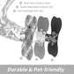 Black And White Pet Feeding Mat 45x60cm - Anti-Slip, Durable Diatom Mud Mat for Dogs and Cats, Easy to Clean
