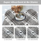 Black And White Pet Feeding Mat 45x60cm - Anti-Slip, Durable Diatom Mud Mat for Dogs and Cats, Easy to Clean