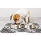 Black And White Pet Feeding Mat 45x60cm - Anti-Slip, Durable Diatom Mud Mat for Dogs and Cats, Easy to Clean