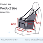 Black Portable Pet Car Seat for Dogs and Cats - Adjustable Car Seat Cover, Pet Travel Car Carrier with Safety Belt