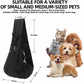 Black Portable Pet Carrier Backpack - Adjustable Shoulder Sling for Small Dogs & Cats (69.85 x 59.94 x 39.88cm) - Breathable Outdoor Travel Bag
