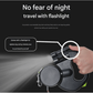 Black Replaceable Battery Dog Leash with Flashlight - Ideal for Night Walks, Suitable for Small to Large Breeds