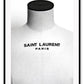 Black and white fashion print YSL Yves Saint Laurent mannequin dress form 