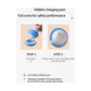 Blue 2-pcs Interactive Dog Toy - Self-Moving Ball with Rope, Boredom Buster