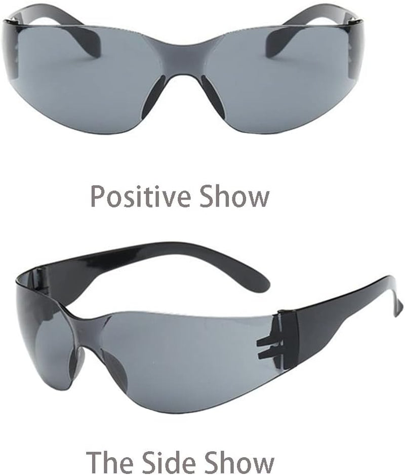Safety Glasses, Anti-Fog and anti Scratch Reduction Coating, Reinforced Resistant and Protective Lens, Eye Protection Glasses Safety for Snug Fit (Dark Grey)