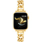 Compatible with Apple Watch 42Mm 41Mm 40Mm 38Mm, Cowboy Chain Metal Band for Iwatch Series 10 9 8 7 SE 6 5 4 3 2 1, Cool Slim Stainless Steel Apple Watch Bracelet for Women Girls (Gold)