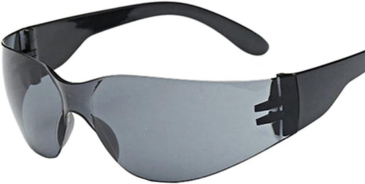 Safety Glasses, Anti-Fog and anti Scratch Reduction Coating, Reinforced Resistant and Protective Lens, Eye Protection Glasses Safety for Snug Fit (Dark Grey)